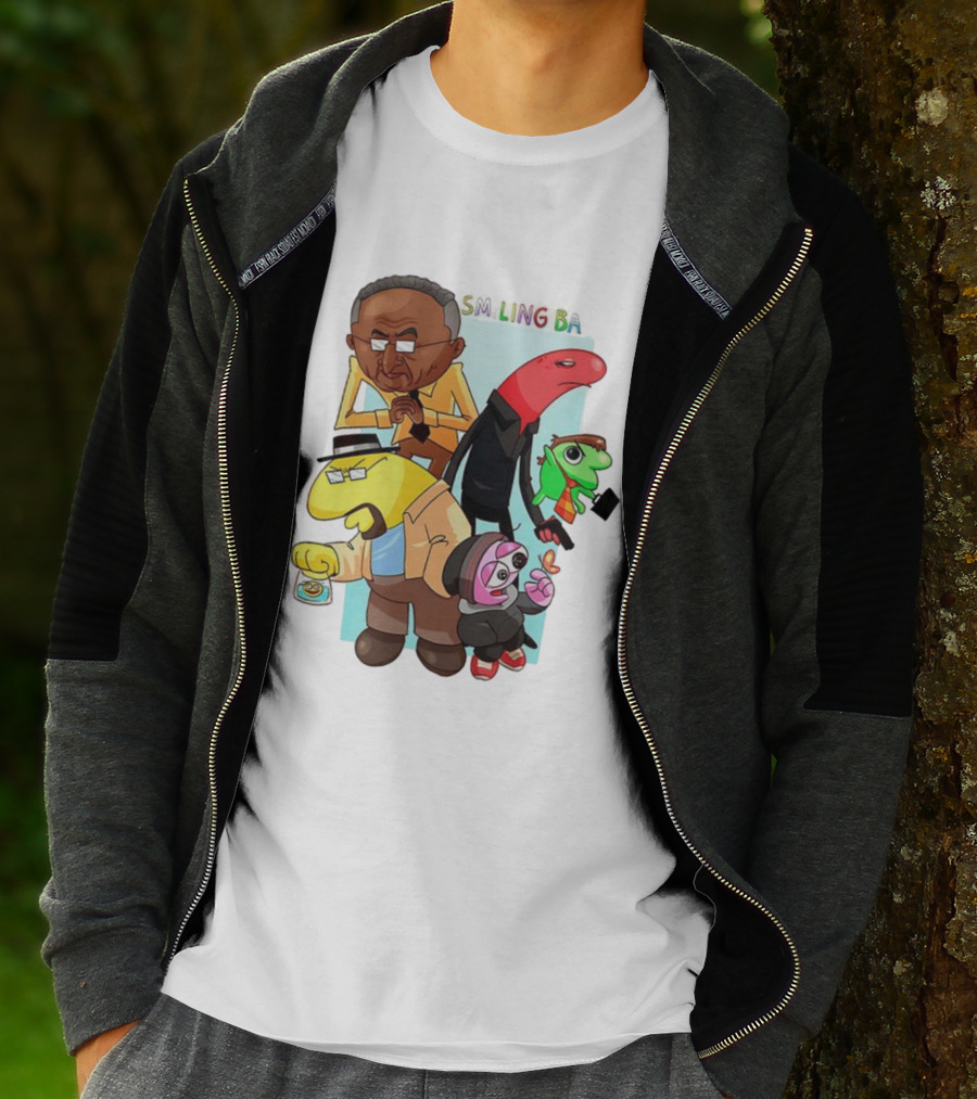 Smiling Bad Characters Friends Cartoon Style T-Shirt