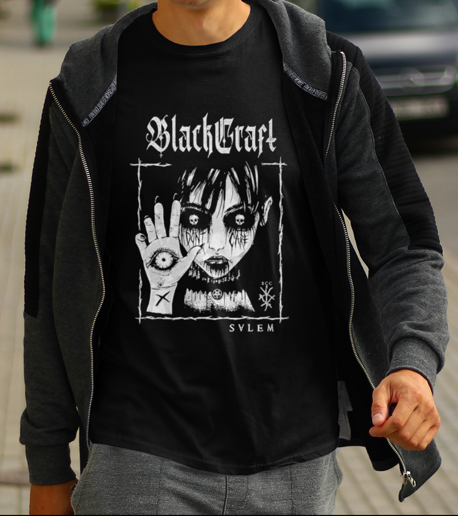Blackcraft Cult Salem Anime Girl Goth Eye Symbol Mystical T-Shirt