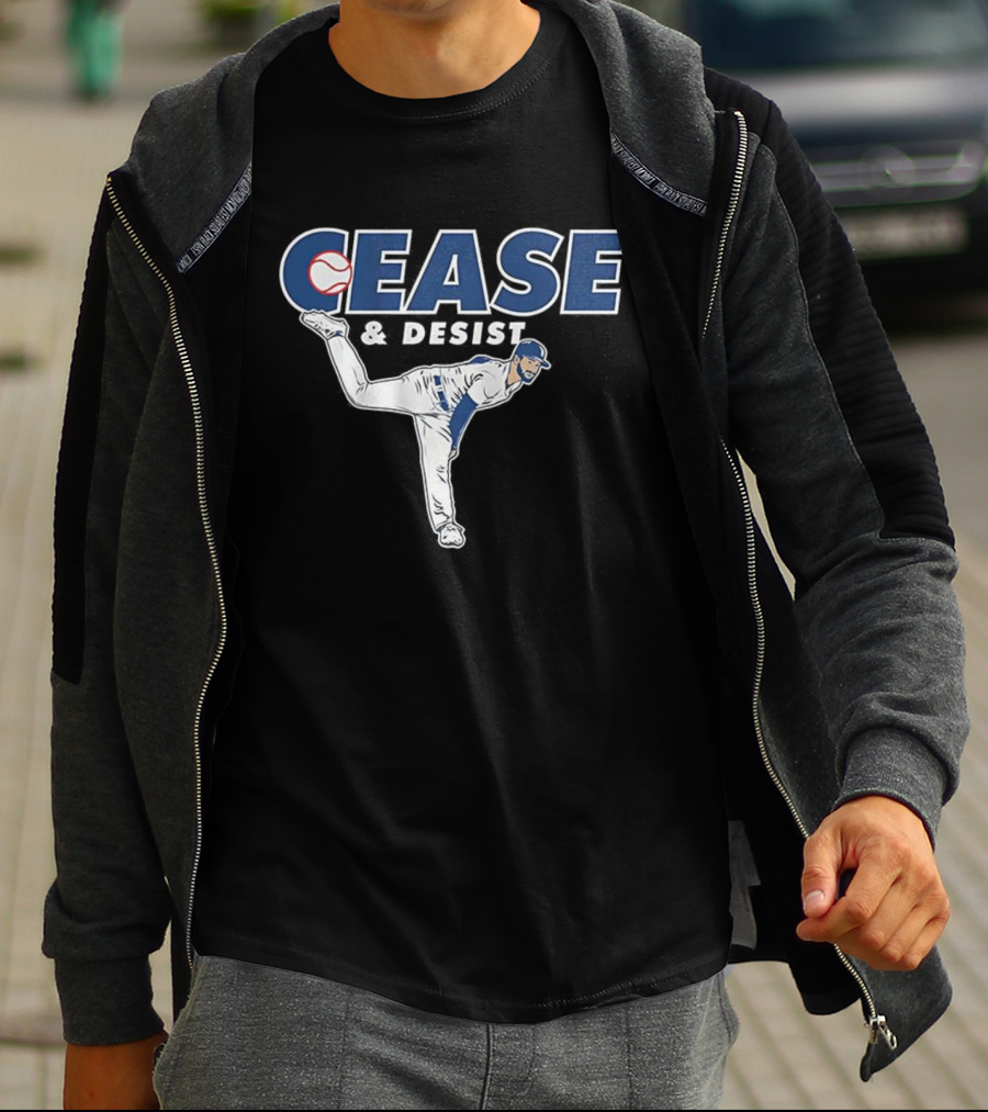 Cease And Desist Pitching Baseball Player T-Shirt