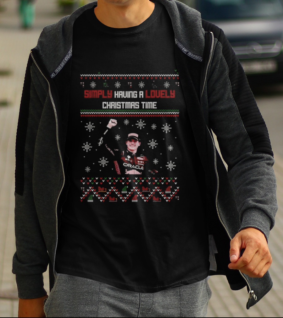 Simply Having A Lovely Christmas Time Max Verstappen T-Shirt
