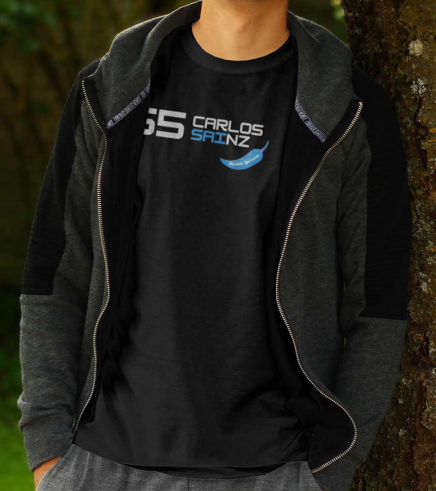 Carlos Sainz 55 Smooth Operator Blue Chilli 2025 T-Shirt