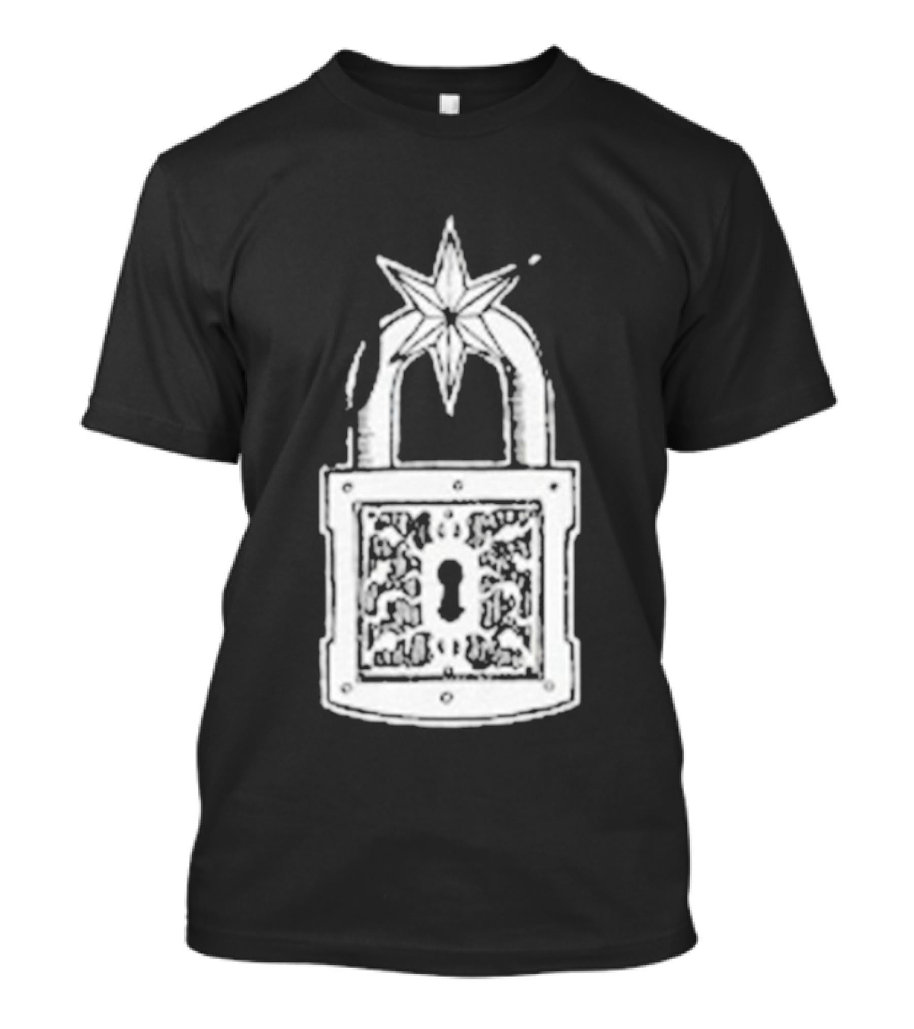 Deafheaven Lock Padlock Star Icon Design T-Shirt