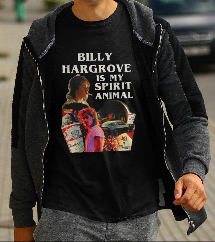 Billy Hargrove Is My Spirit Animal Budweiser Marlboro Tribute T-Shirt