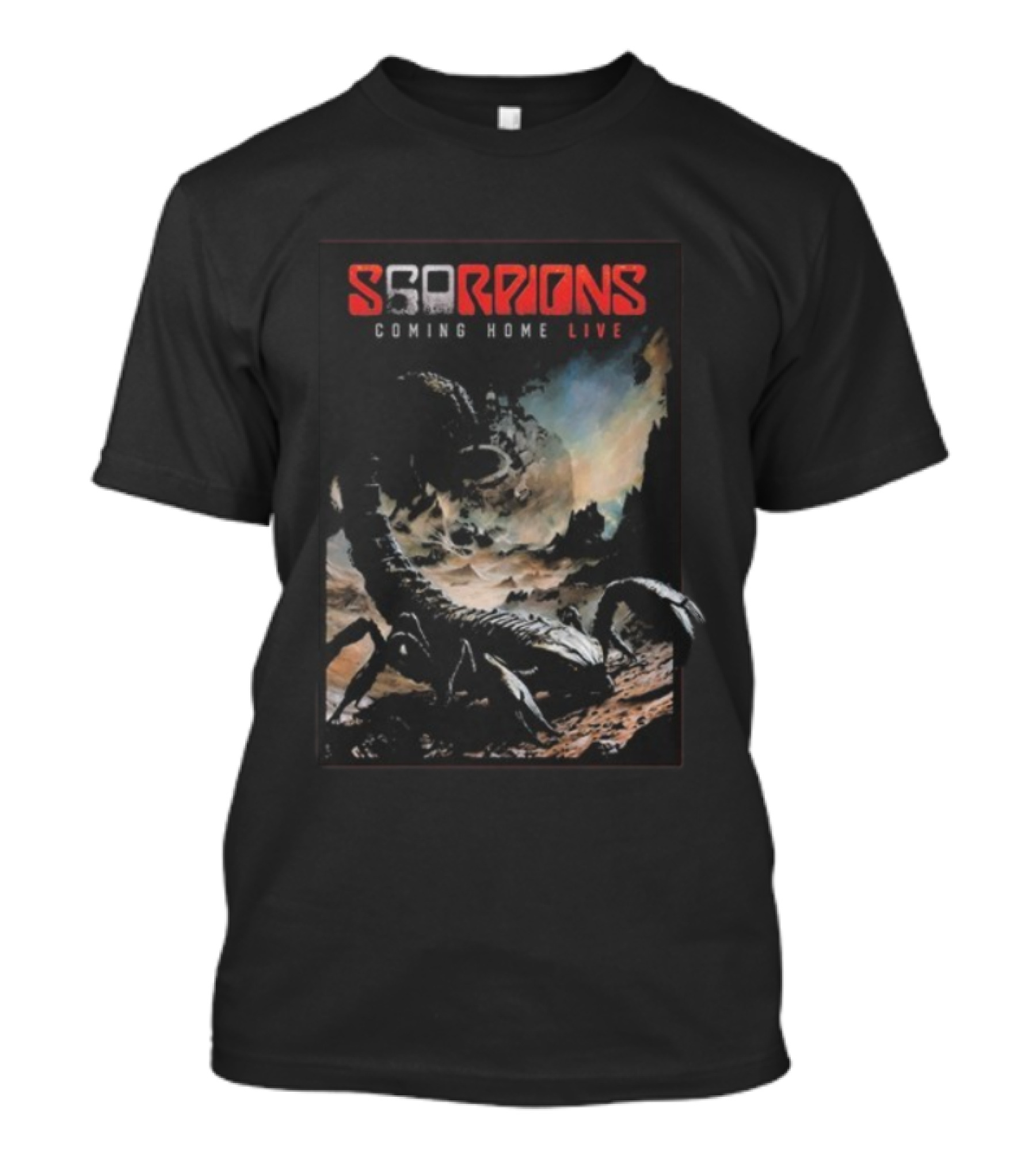 Scorpions Coming Home Live Cover 2025 2026 Vintage Concert Tour Merchandise T-Shirt