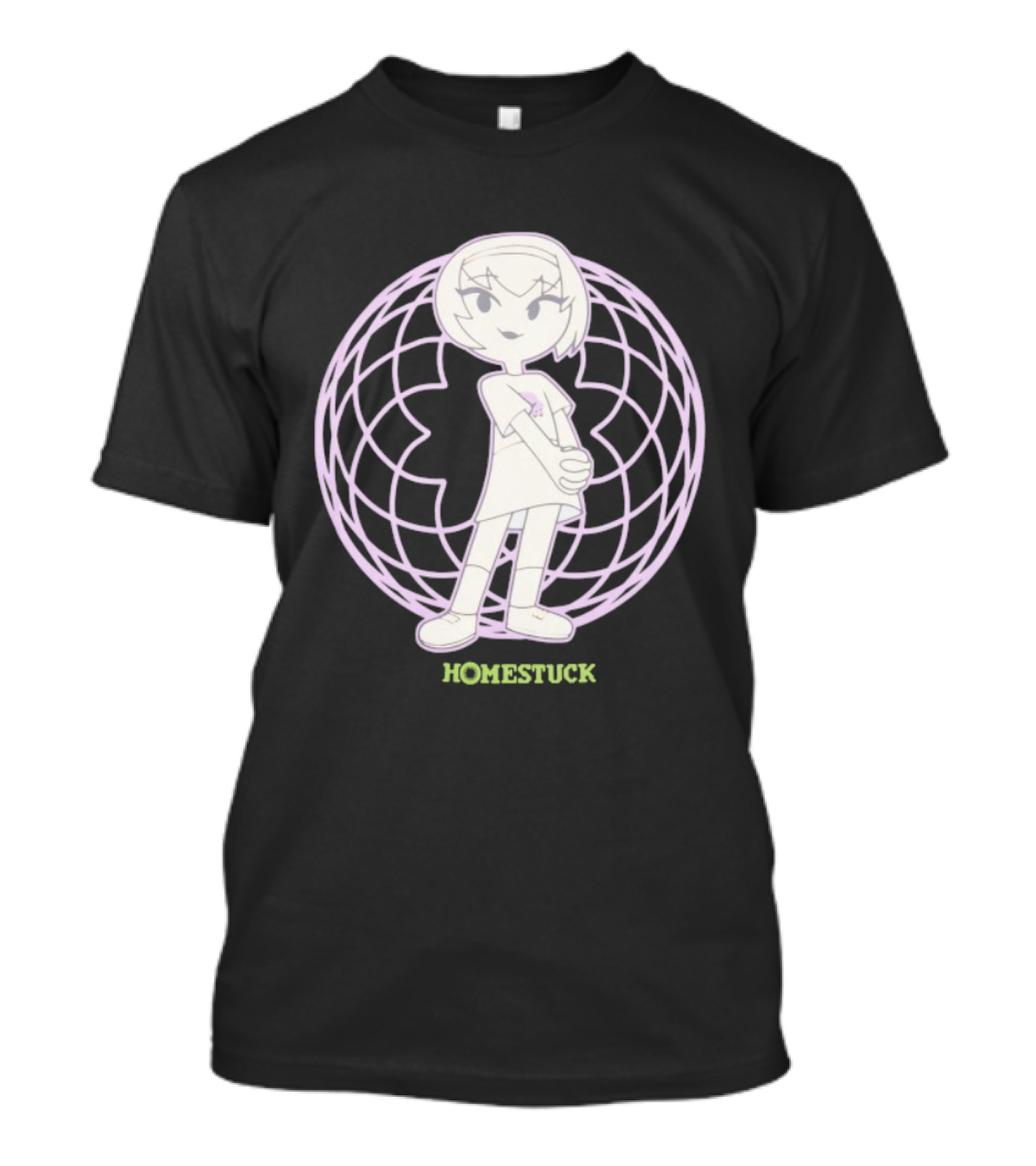 Homestuck Rose Character In Purple Globe Background T-Shirt