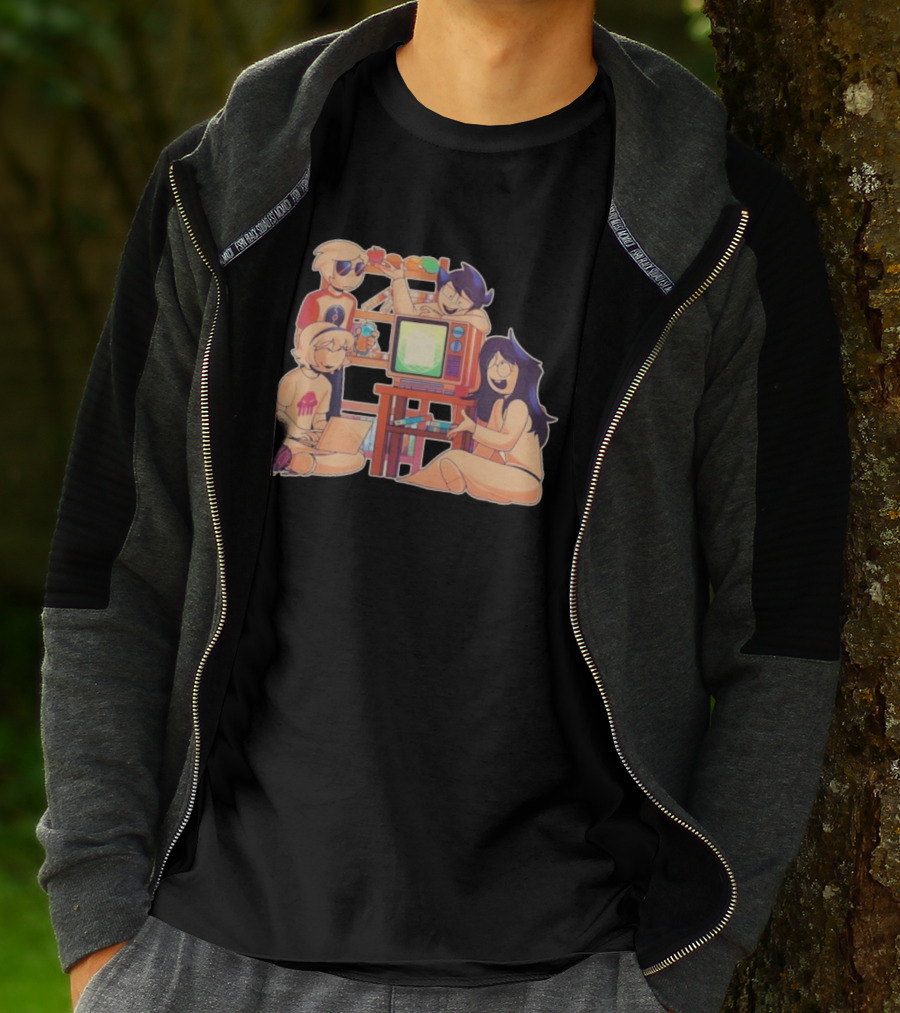 VHS Dubs AV Club Project Retro TV Anime Characters T-Shirt