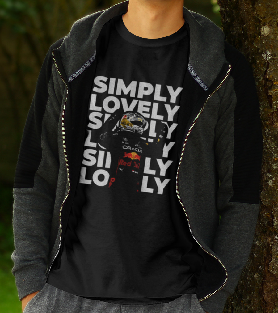 Max Verstappen Simply Lovely Oracle Red Bull Racing F1 Motorsport T-Shirt