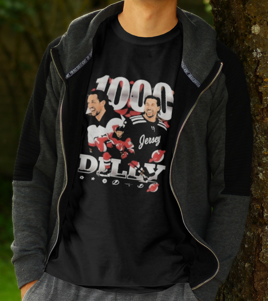 1000 Games Travis Zajac New Jersey Devils T-Shirt