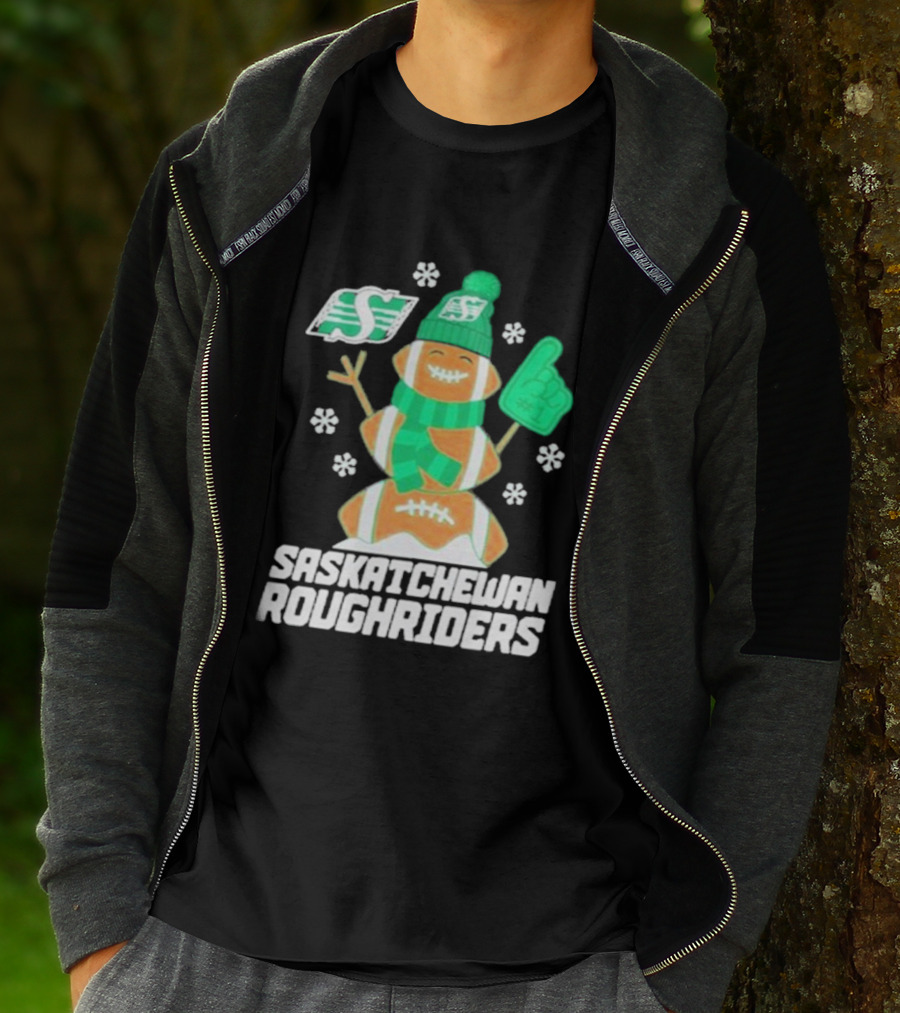 Saskatchewan Roughriders Rider Snowman Christmas Sweater Football Holiday Fan Gear T-Shirt