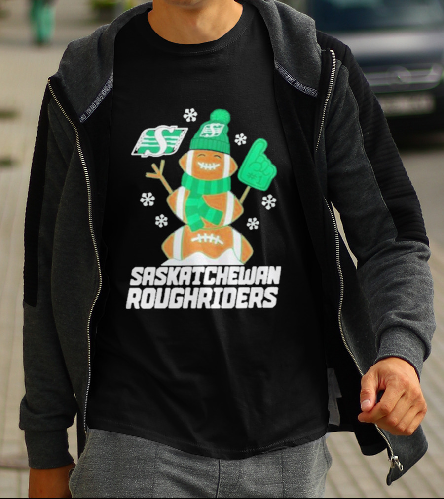 Saskatchewan Roughriders Rider Snowman Christmas Sweater Football Holiday Fan Gear T-Shirt