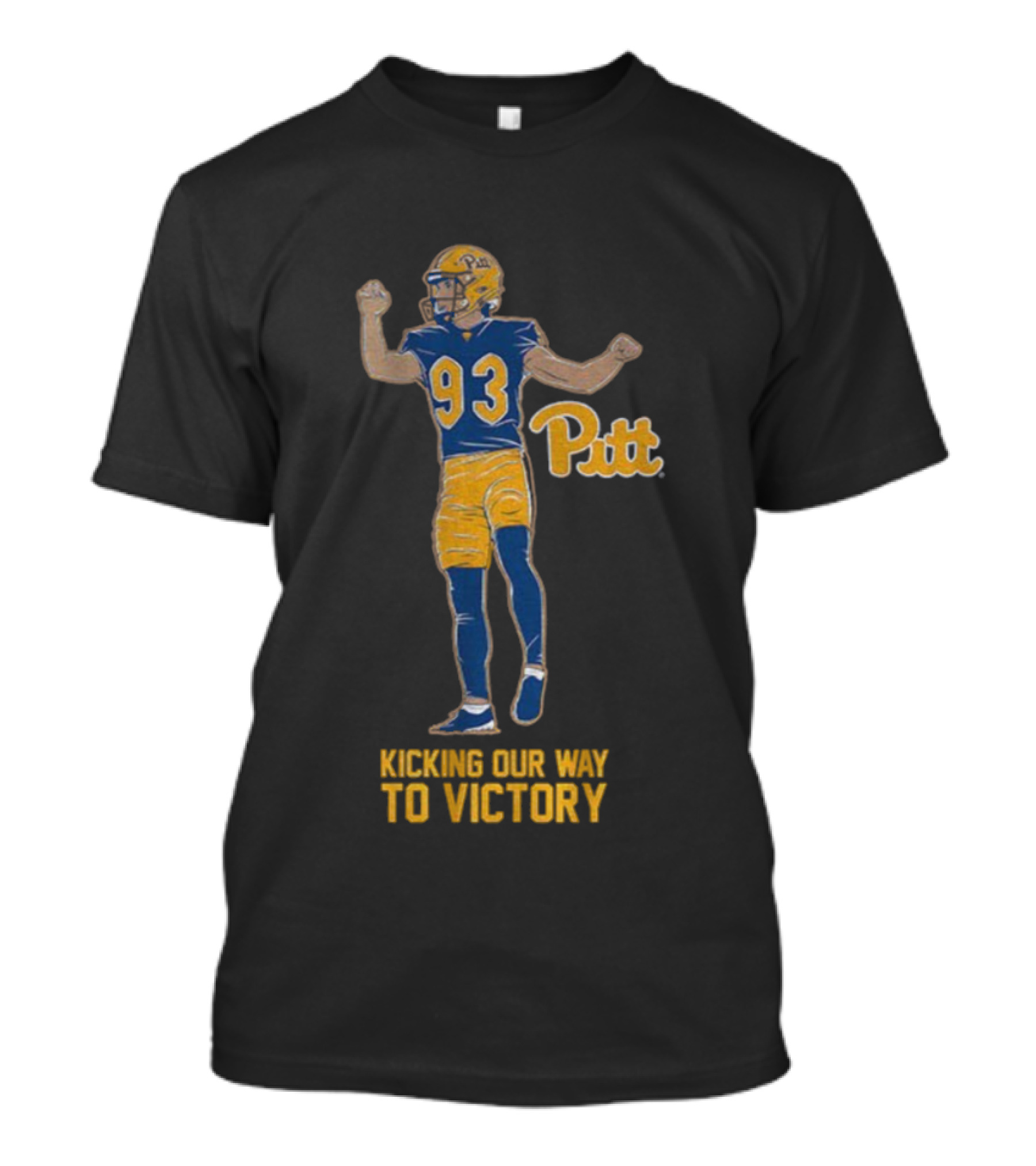 Pitt Panthers 93 Kicking Our Way To Victory T-Shirt