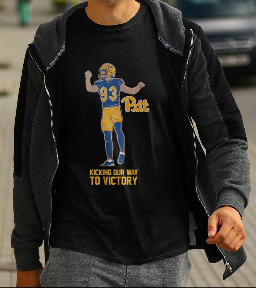 Pitt Panthers 93 Kicking Our Way To Victory T-Shirt