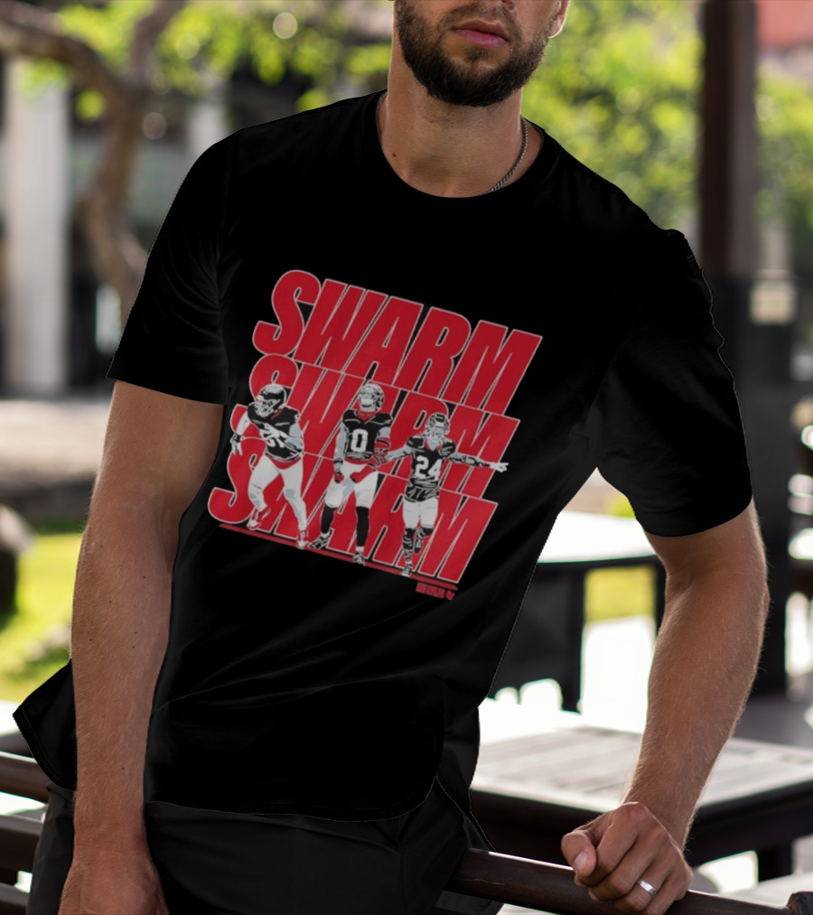 Swarm Will Anderson Jr Azeez Al-Shaair Derek Stingley Jr Football Trio T-Shirt