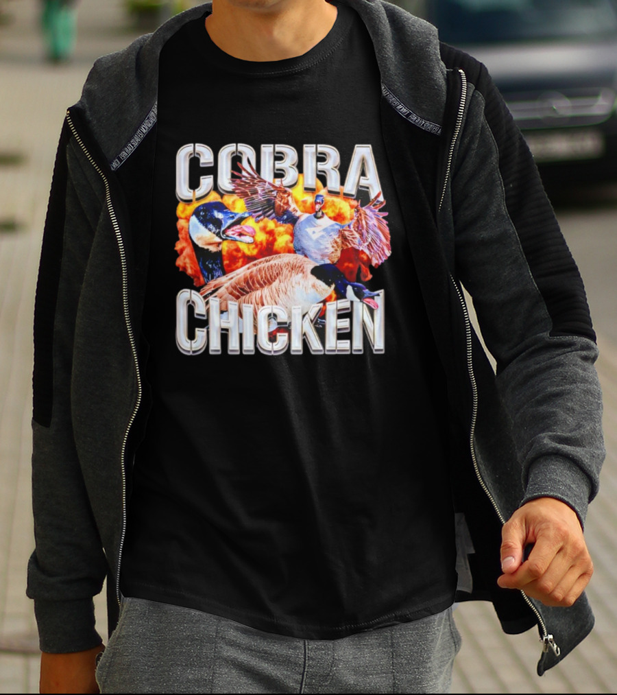 Cobra Chicken Goose Fire Explosion Apparel T-Shirt