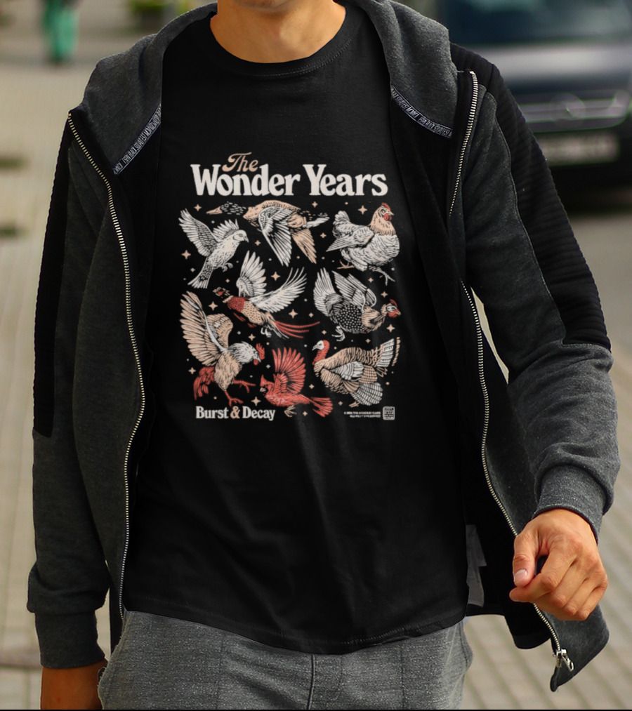 The Wonder Years Sweet Decay Bird Collage T-Shirt