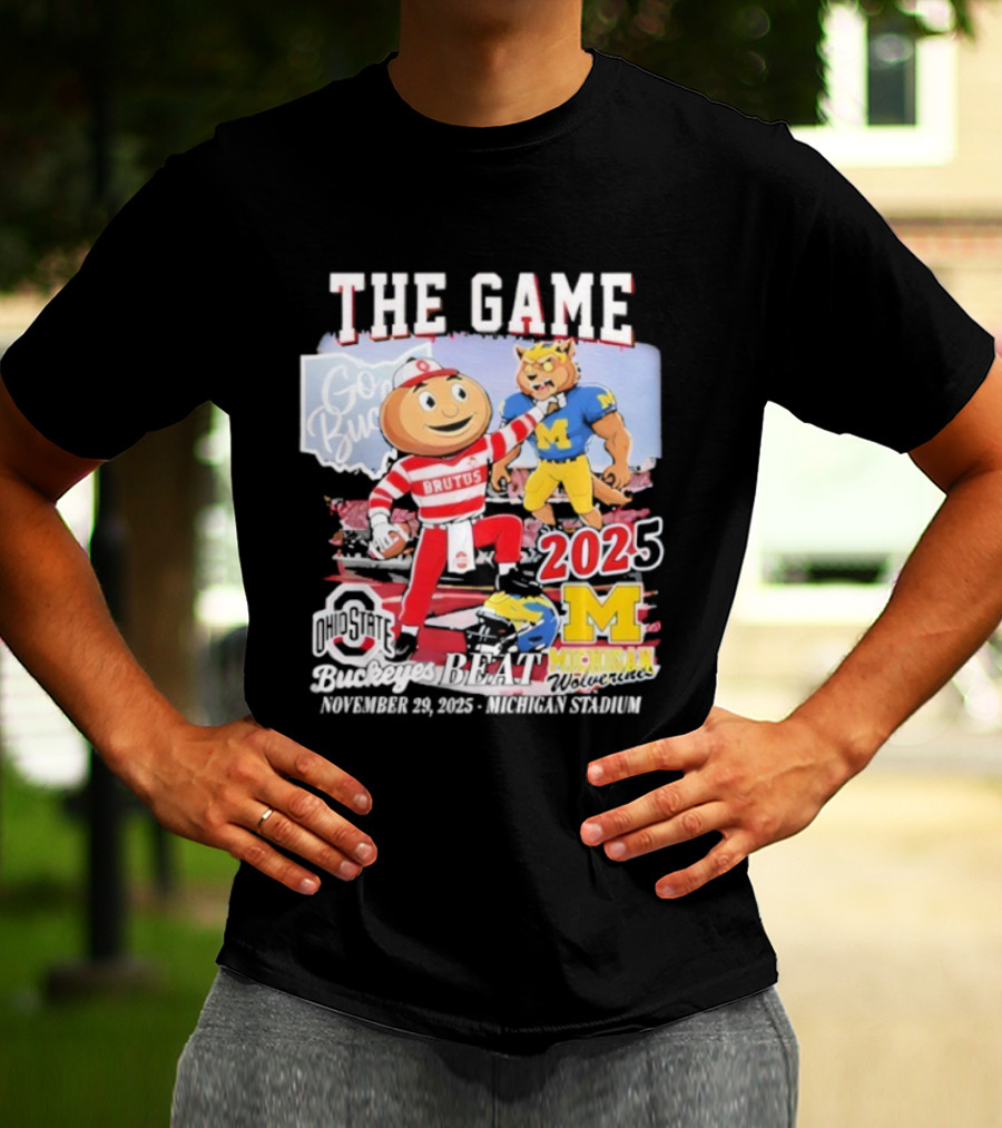 Ohio State Buckeyes The Game Brutus Vs Michigan Wolverines 2025 November 29 Ohio Stadium T-Shirt