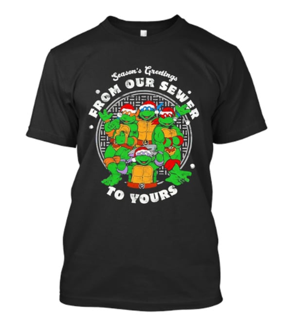 Teenage Mutant Ninja Turtles Season’s Greetings Christmas Sewer Heroes T-Shirt