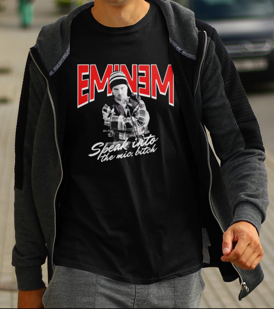 Eminem Speak Into The Mic Bitch T-Shirt