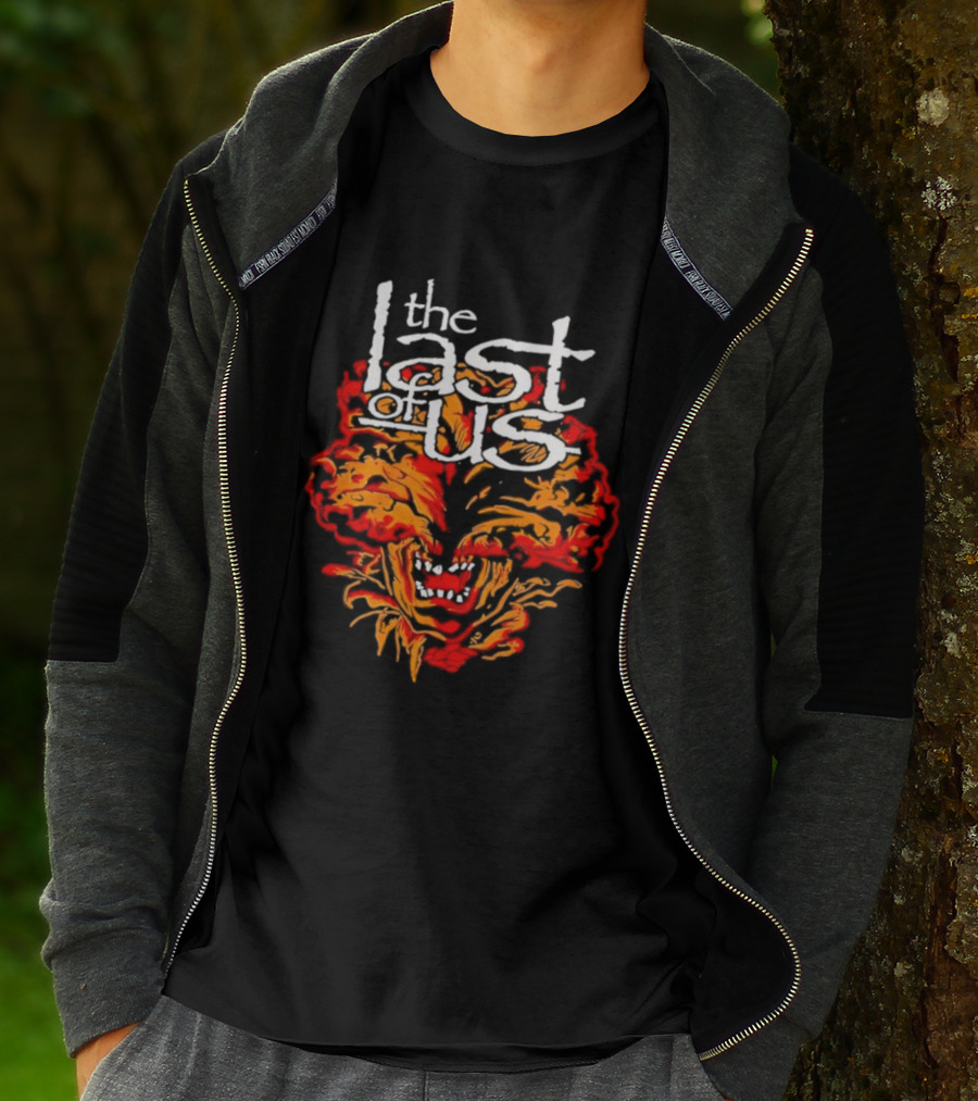 The Last Of Us Lamb Of God Fusion Fire Face Art T-Shirt