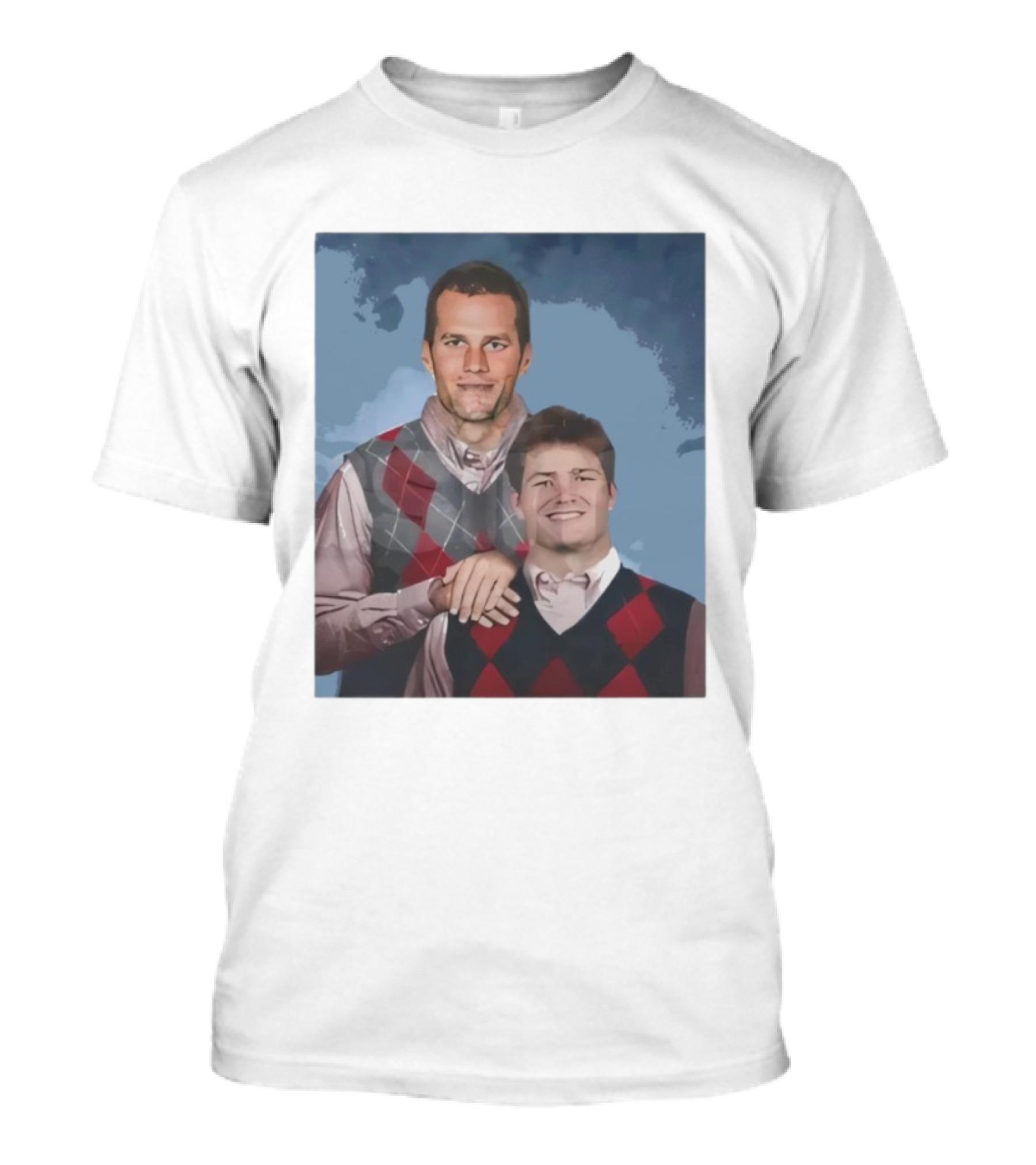 Brady And Maye Step Brothers Comedy Patriots Football Fan Collab T-Shirt