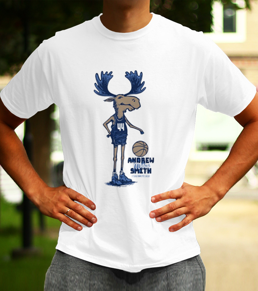 Andrew Smith Butler 44 Moose Basketball Player T-Shirt