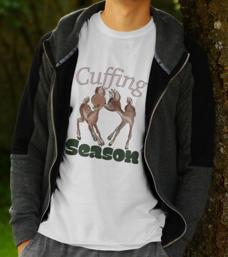 Cuffing Season Deers Kiss T-Shirt