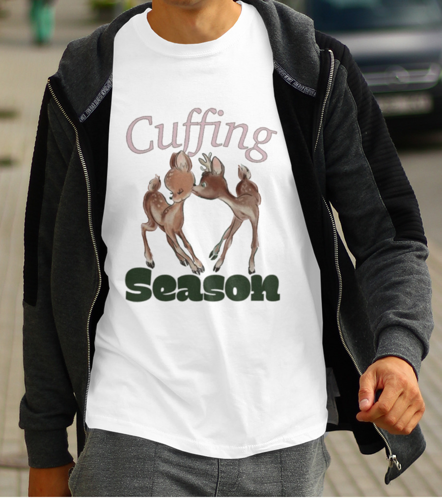 Cuffing Season Deers Kiss T-Shirt