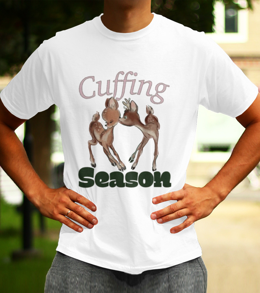Cuffing Season Deers Kiss T-Shirt
