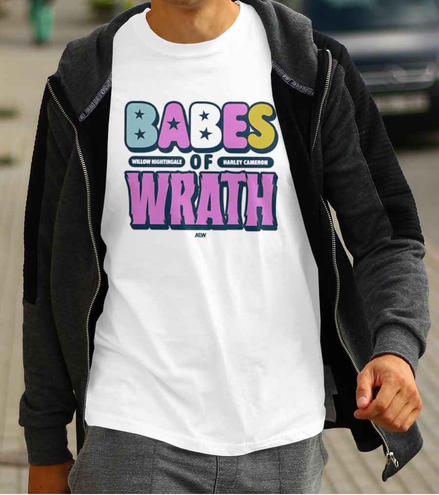 Babes Of Wrath Willow Nightingale Harley Cameron Stars T-Shirt