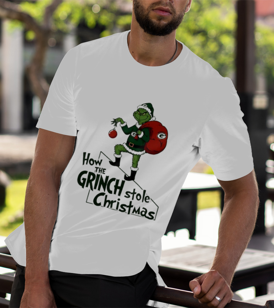 Green Bay Packers How The Grinch Stole Christmas Holiday Sweater T-Shirt