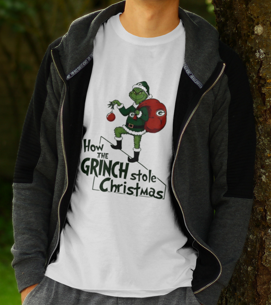 Green Bay Packers How The Grinch Stole Christmas Holiday Sweater T-Shirt