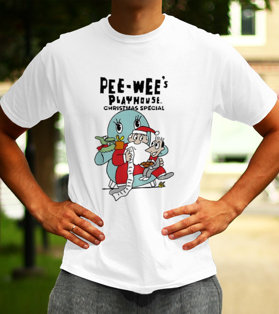 Pee-wee’s Playhouse Christmas Special Characters With Gifts T-Shirt
