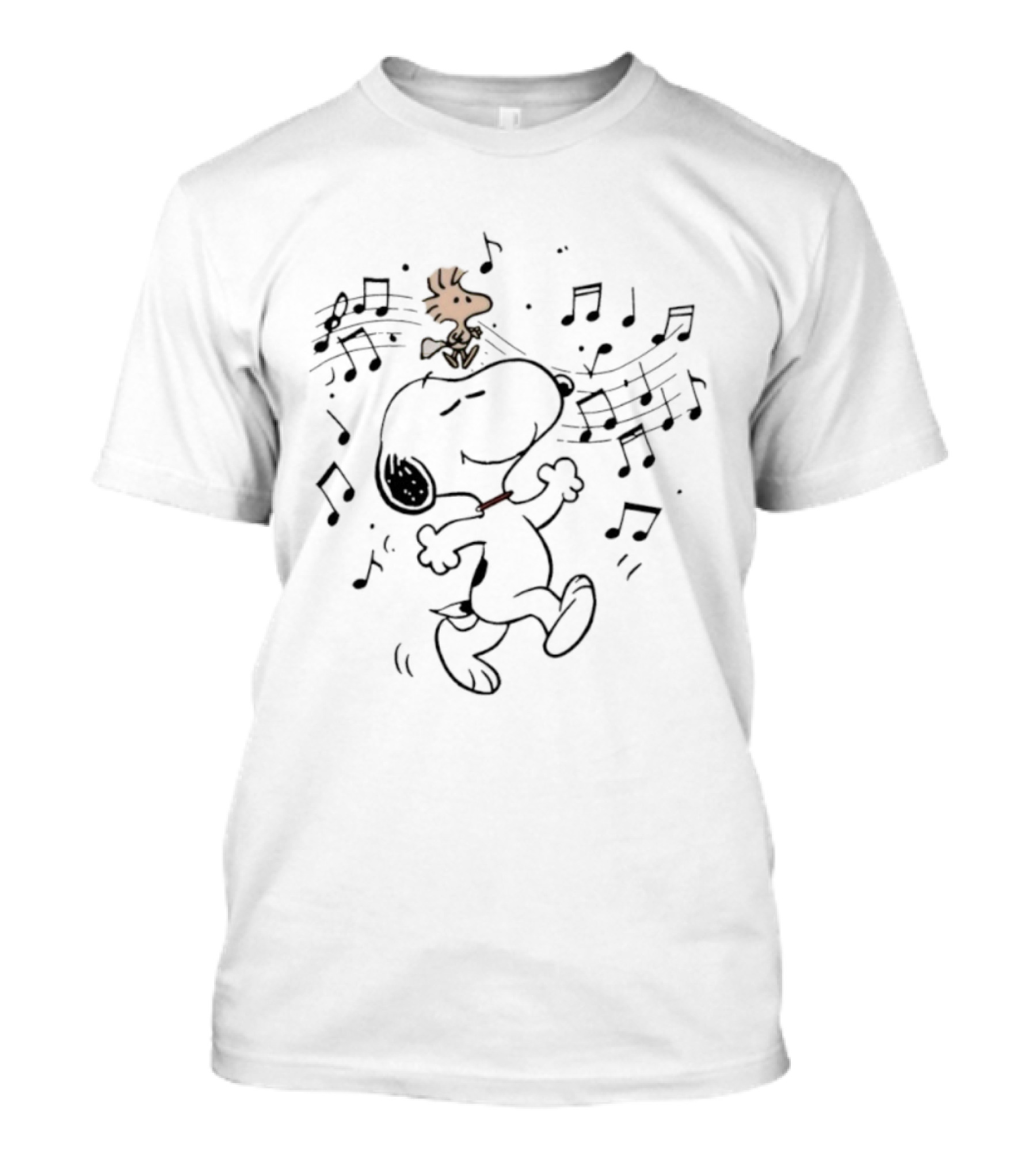 Snoopy And Woodstock Joyful Dancing Celebration Peanuts Characters T-Shirt