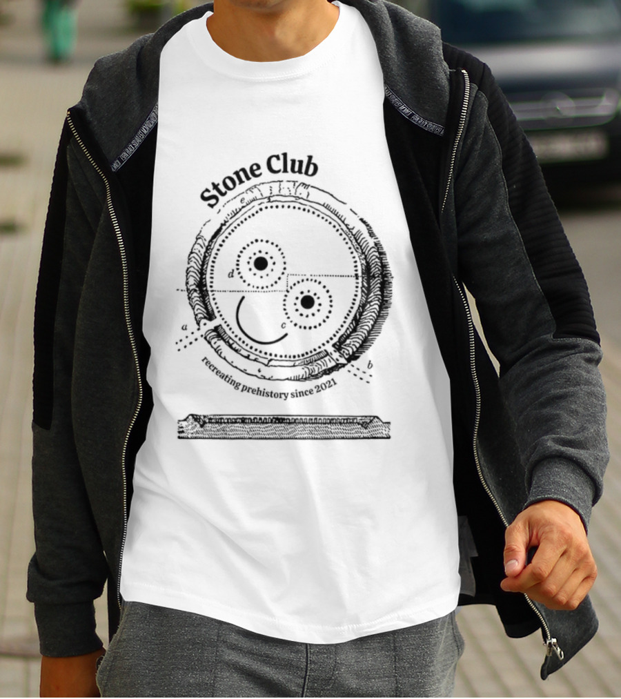 Stone Club Calling Recreating Prehistory Since 2021 T-Shirt