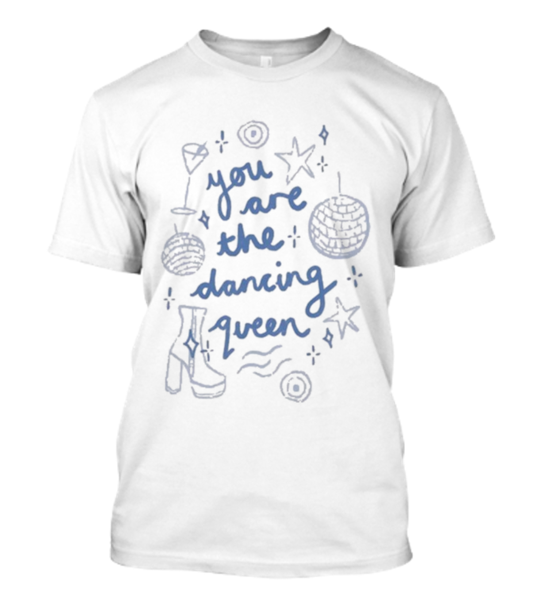 You Are The Dancing Queen Disco Ball Stars Music Party Vibes T-Shirt