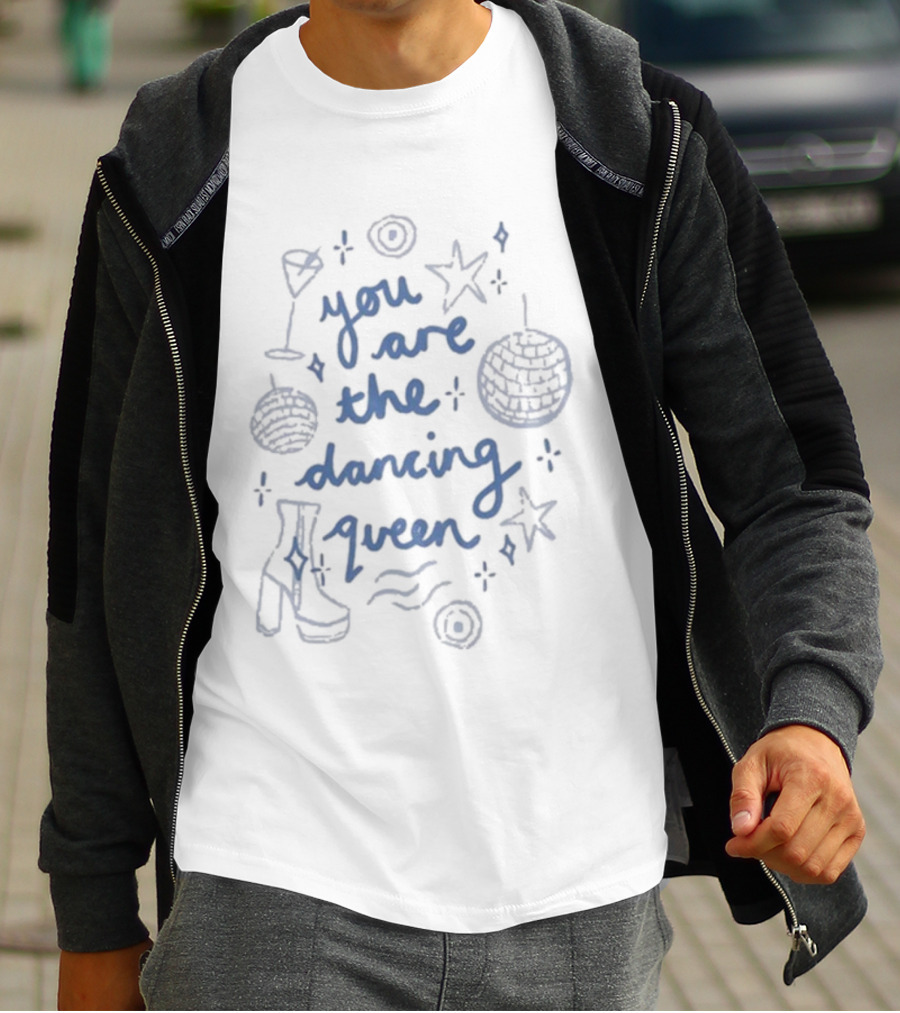 You Are The Dancing Queen Disco Ball Stars Music Party Vibes T-Shirt