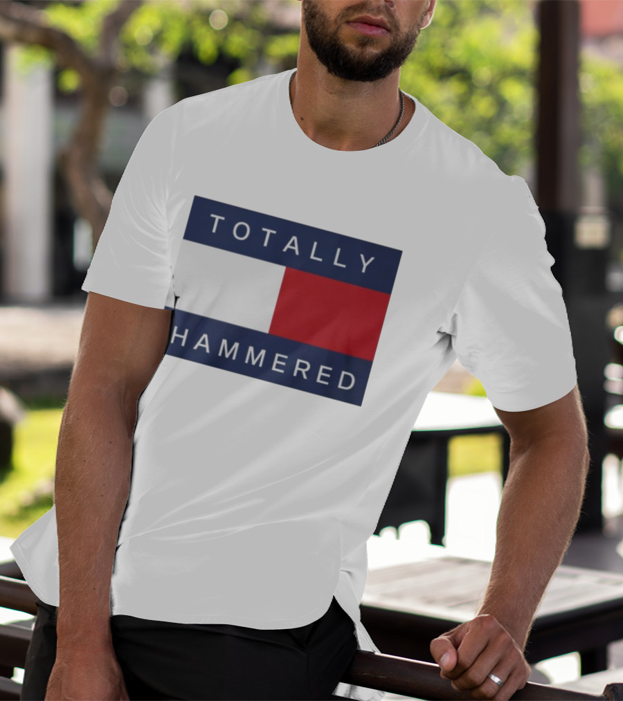 Totally Hammered Nautical Flag Parody T-Shirt