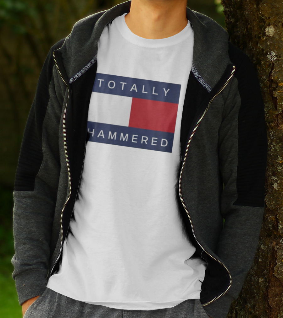 Totally Hammered Nautical Flag Parody T-Shirt