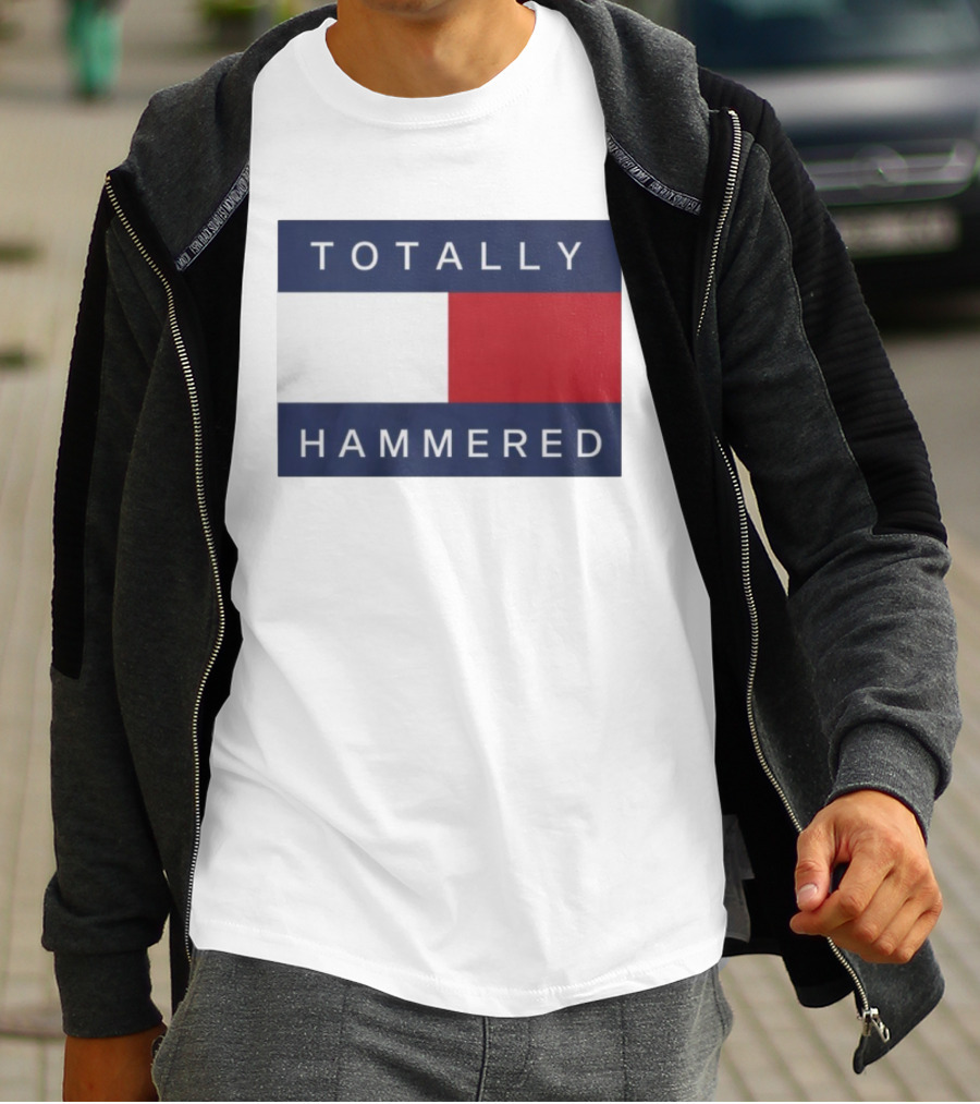 Totally Hammered Nautical Flag Parody T-Shirt