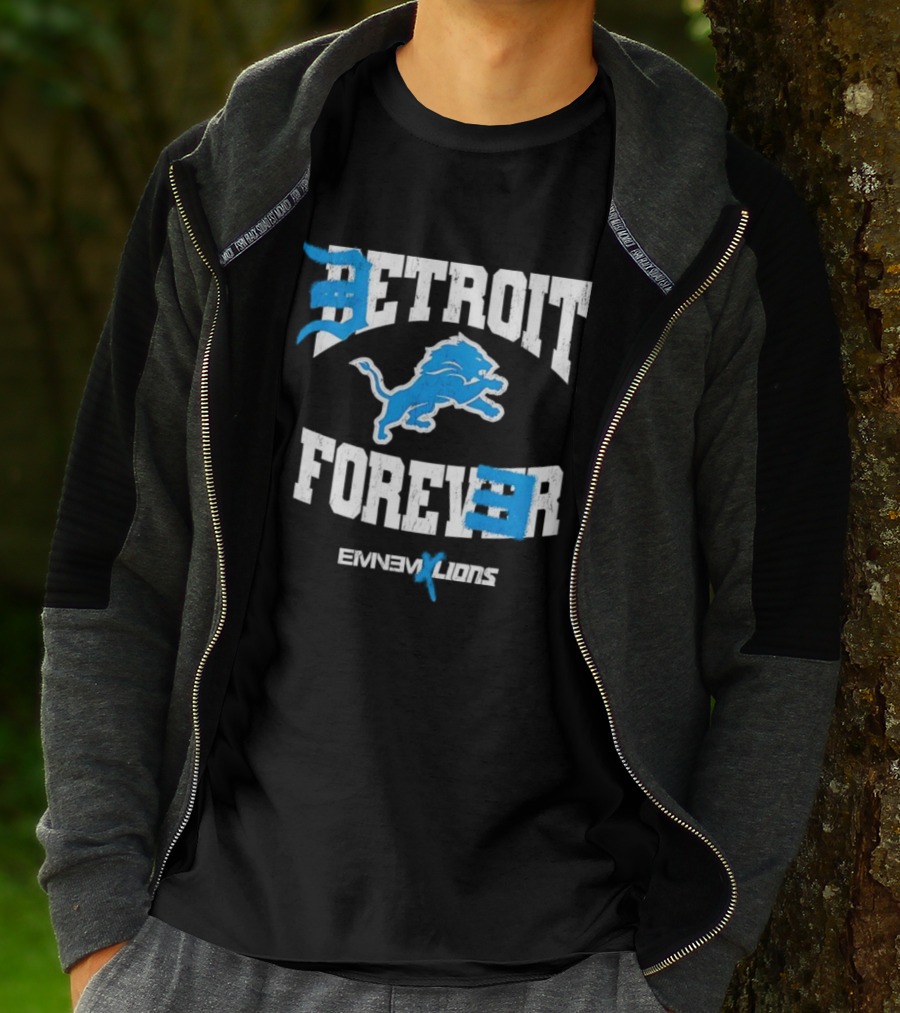 Detroit Forever Detroit Lions Eminem Collaboration T-Shirt