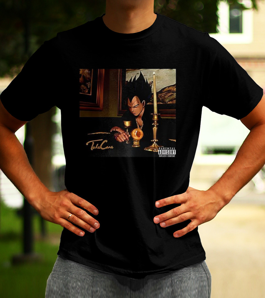 Dragon Ball Vegeta Take Care Parody With Saiyan And Dragon Ball Symbolism T-Shirt