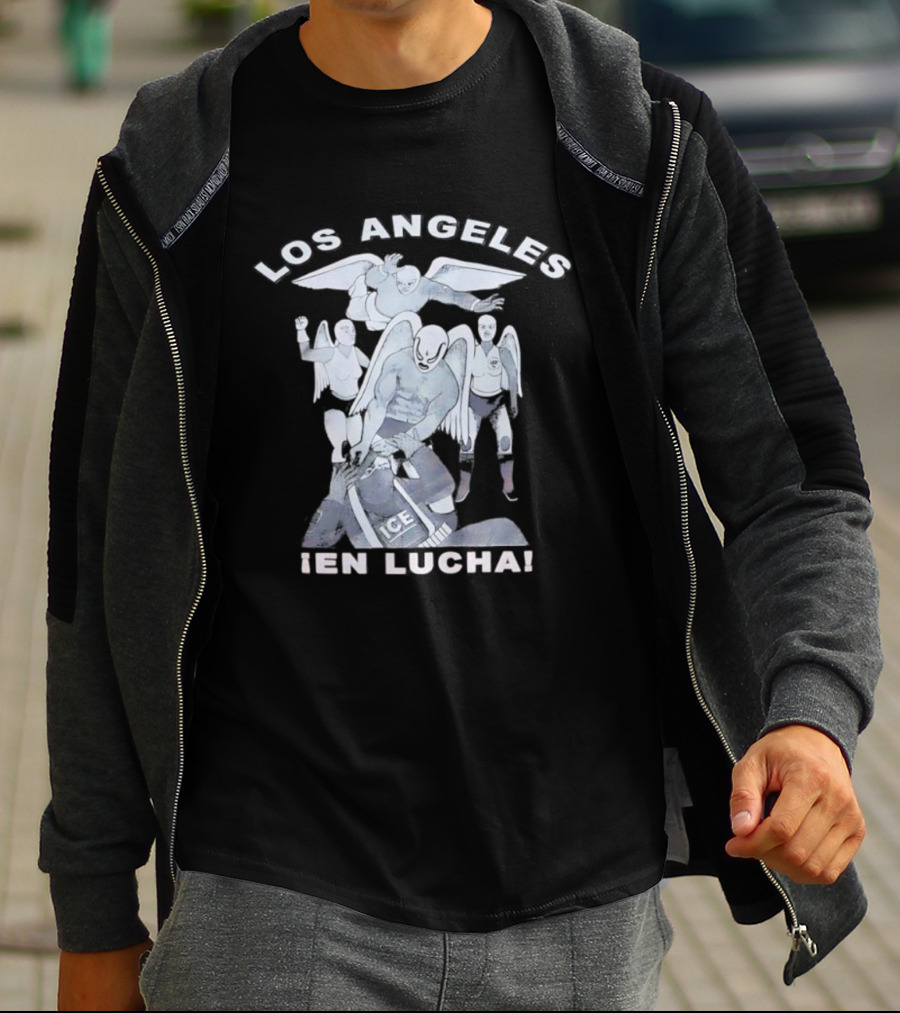 Los Angeles Lucha Libre Wrestlers Angel Wings ¡En Lucha! T-Shirt