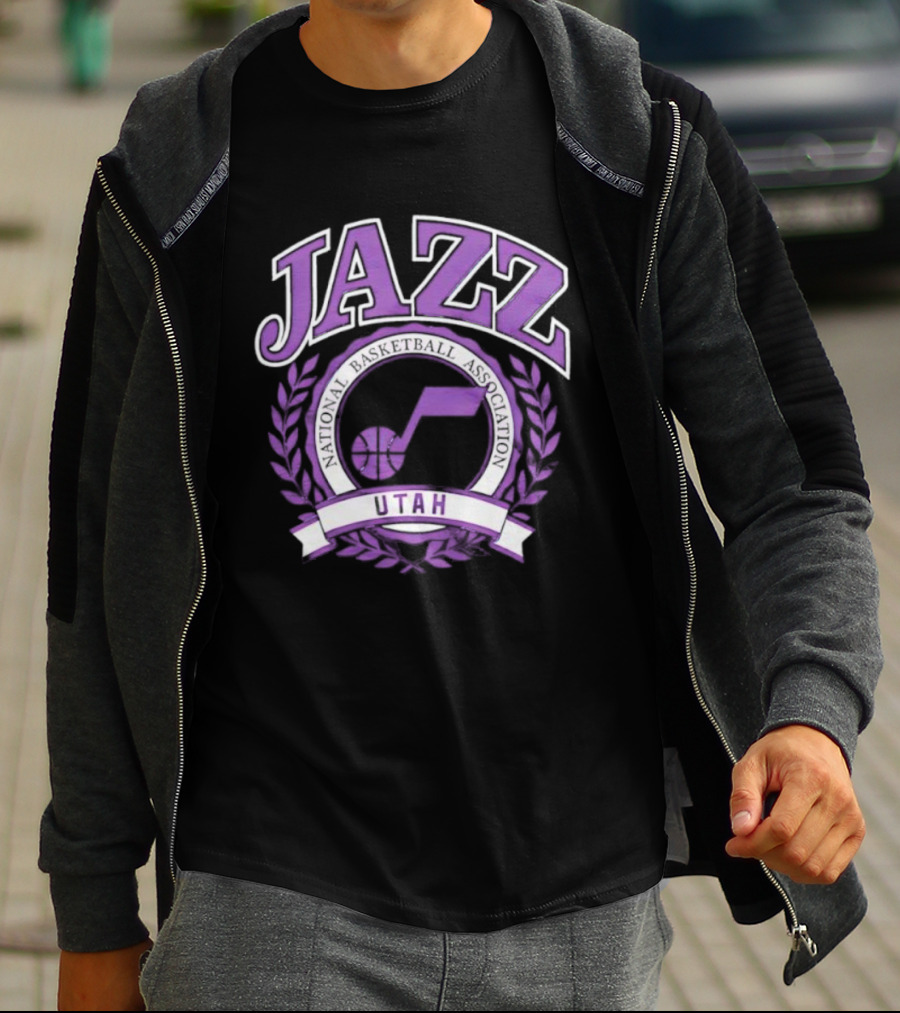 Jazz Utah National Basketball Association Crest T-Shirt