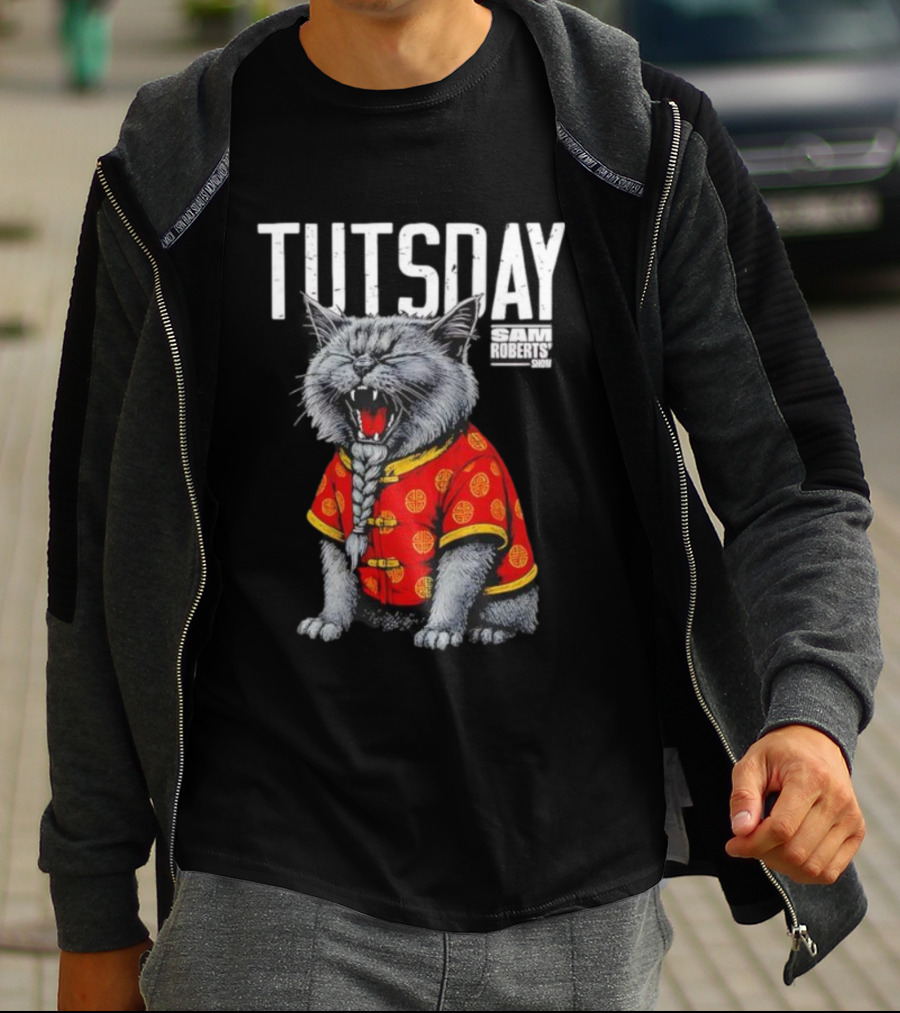 Tutsday Sam Roberts Show Cat Chinese Outfit T-Shirt