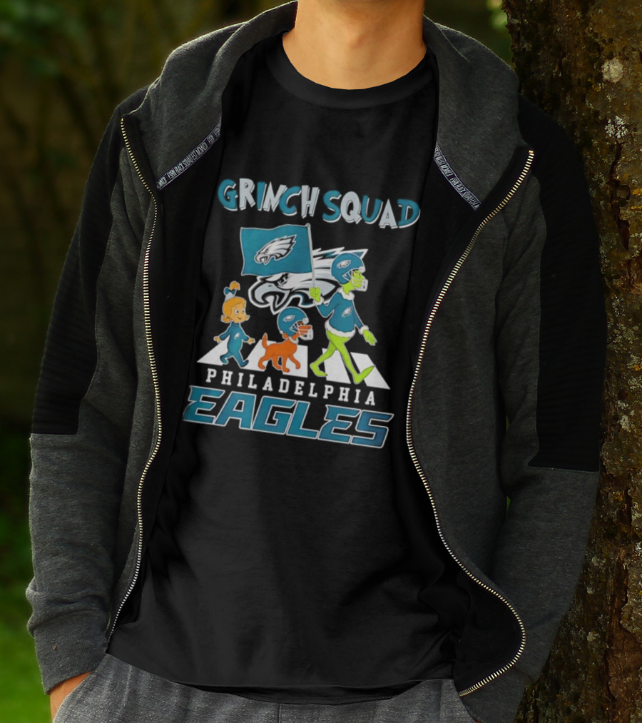 Grinch Squad Philadelphia Eagles Family Walk T-Shirt