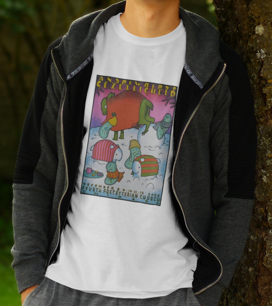 Andrew Bird's Gezelligheid December 8-12 2025 Fourth Presbyterian Church Chicago T-Shirt