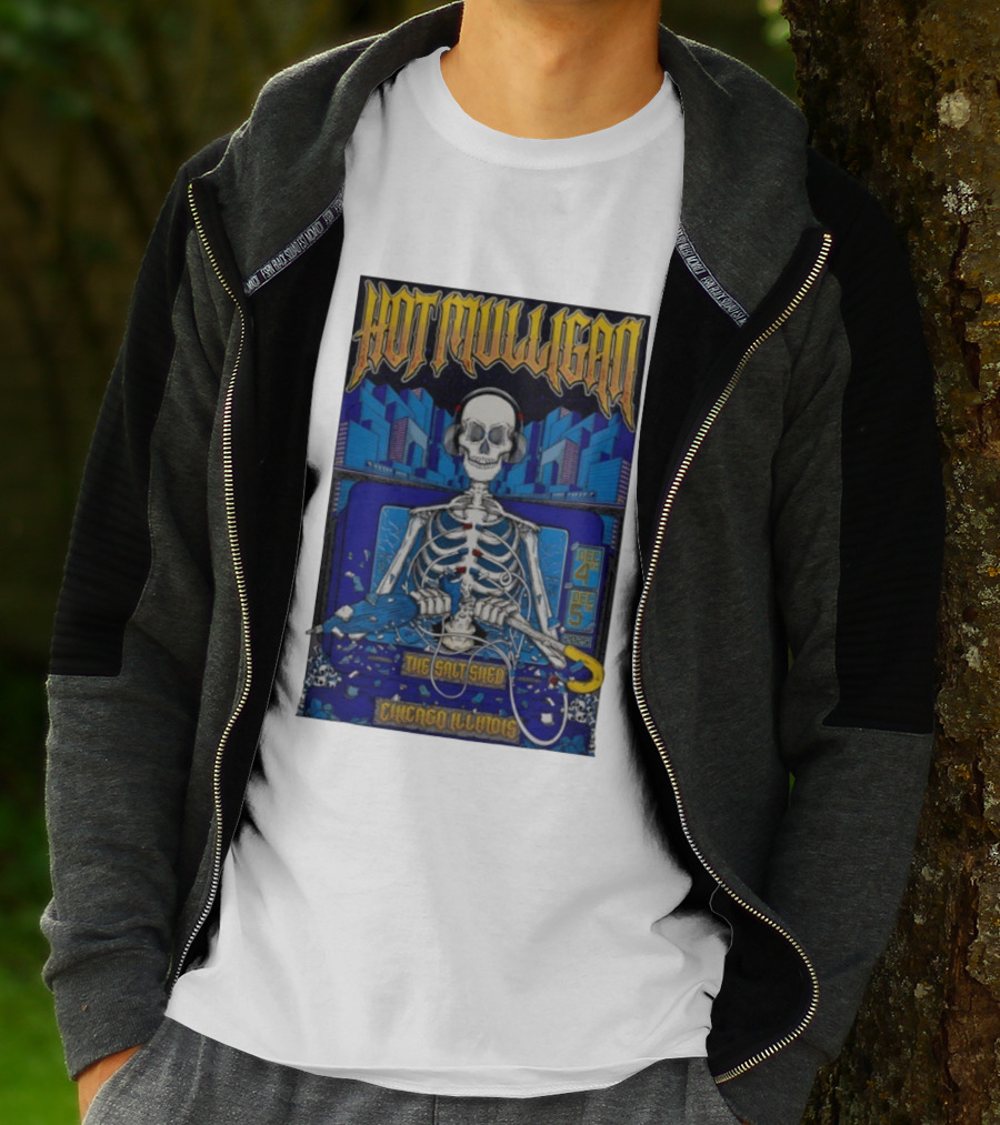 Hot Mulligan Skeleton Concert Salt Shed Chicago IL Dec 4-5 2025 T-Shirt