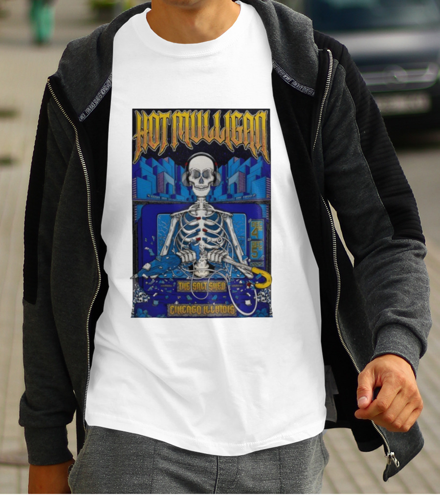 Hot Mulligan Skeleton Concert Salt Shed Chicago IL Dec 4-5 2025 T-Shirt