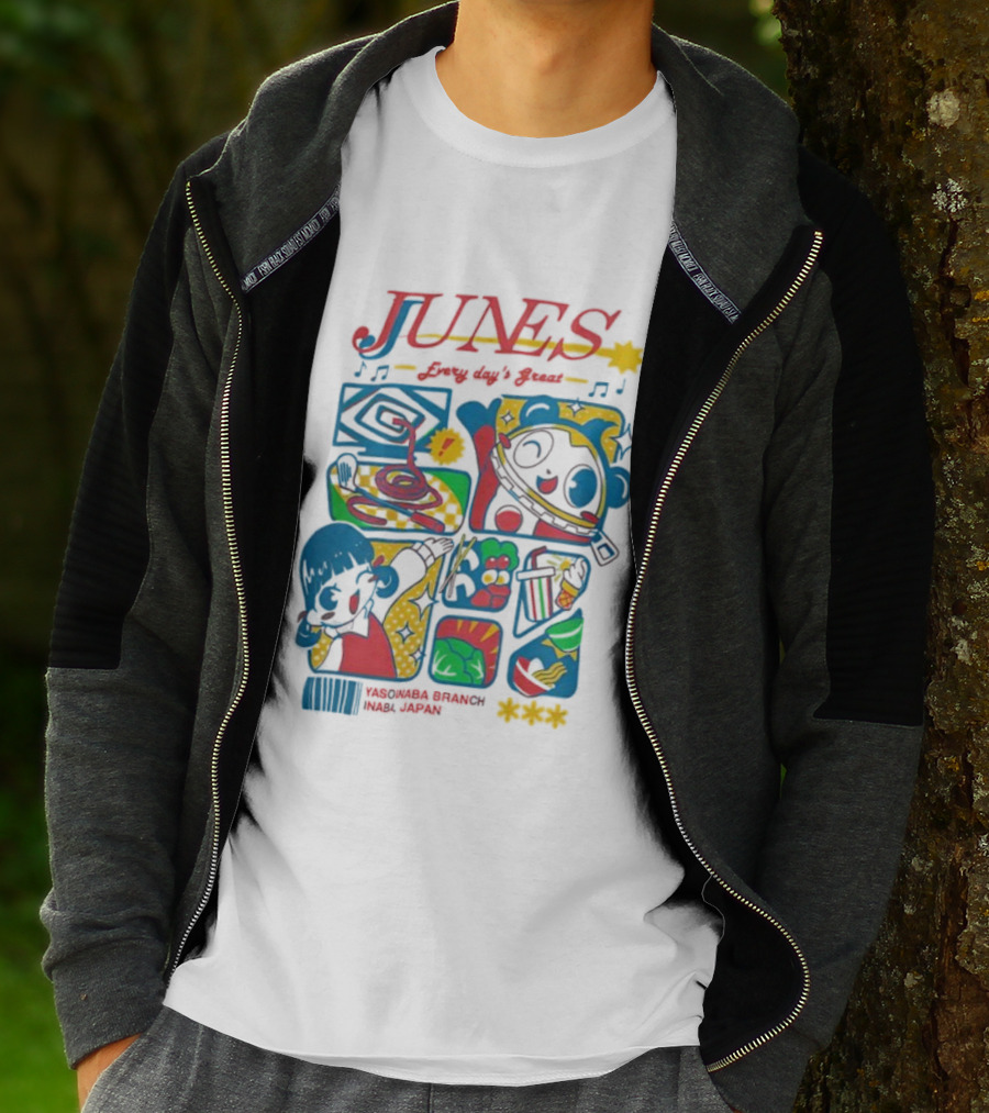 June’s Every Day’s Great Yasoinaba Branch Inaba Japan Persona Inspired Visuals T-Shirt