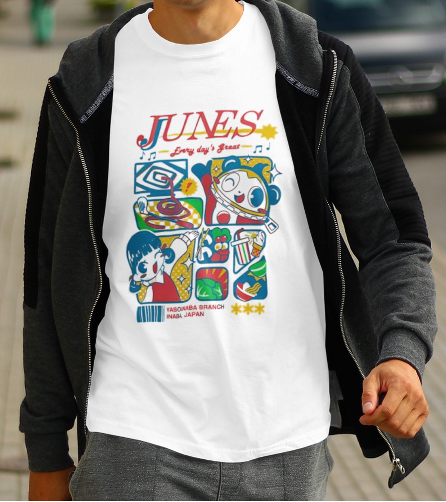 June’s Every Day’s Great Yasoinaba Branch Inaba Japan Persona Inspired Visuals T-Shirt